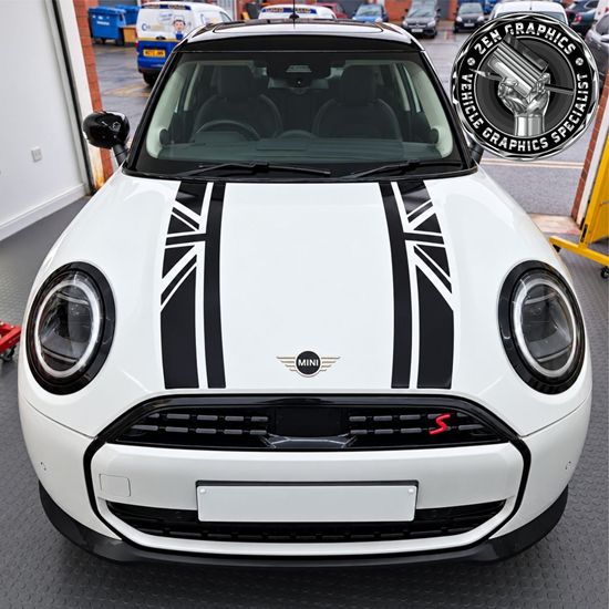 Picture of Nigh Jack Bonnet Stripes for Mini F65 5 Door / F66 3 Door / F67 Cabriolet