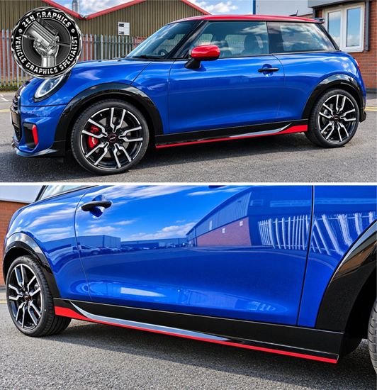 Picture of Fits Mini F66 JCW side skirt / Sill Stripes